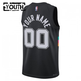 Dres San Antonio Spurs Prilagođeni Nike 2025-26 City Edition Crno Swingman - Dječji